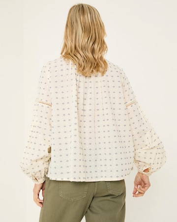 FatFace Fern Embroidered Blouse