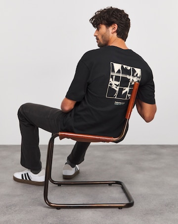 Calvin Klein Jeans Grid Monogram Short Sleeve T-shirt Black