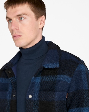 Timberland Wool Blend Shacket - Blue