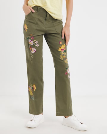 Joe Browns Embroidered Cargo Trousers