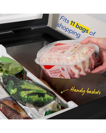 Russell Hobbs RH198CF0E1B 198 Litre Chest Freezer - Black