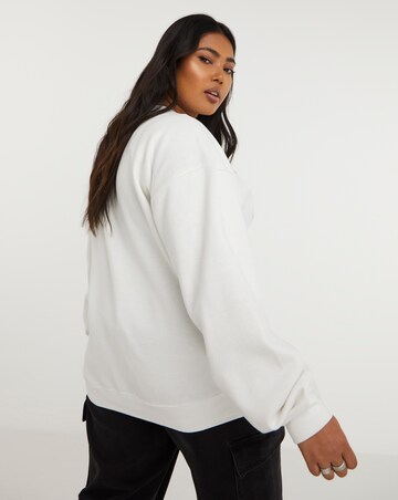 White LDN Slogan City Sweatshirt