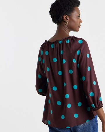 Square Neck Three Quarter Sleeve Top