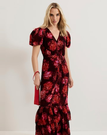 Phase Eight Amaris floral Puff Sleeve Maxi Dress