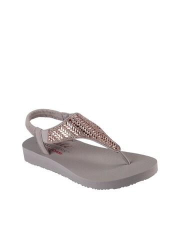 Skechers Meditation Toe Post Sling Back Sandals Standard Fit