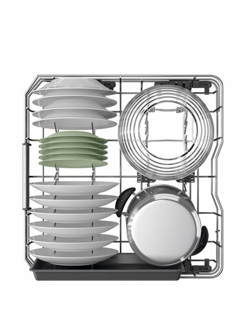 Hotpoint Maxi Space H7FHP43XUK Full Size Dishwasher 15 Place Silver + Install