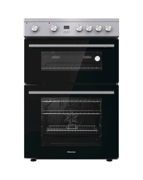 Hisense HDE3211BXUK 60cm Electric Cooker Ceramic Hob - Grey