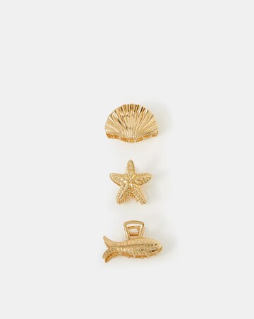 Accessorize 3-Pack Ocean Metal Claw Clips