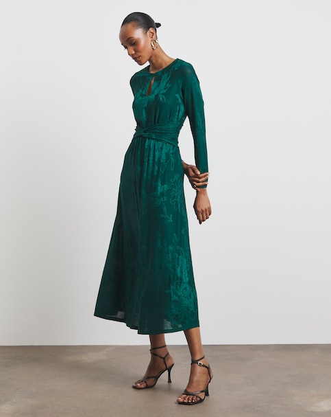 Joanna Hope Jersey Jacquard Dress