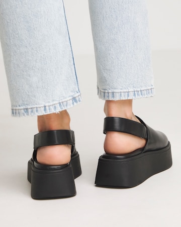 Maddie Slingback Flatform Sandals - Extra Wide Fit (EEE)