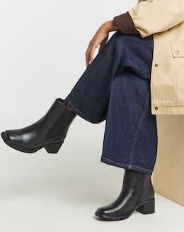 Lady Block Heel Chelsea Boots - Wide Fit (E)