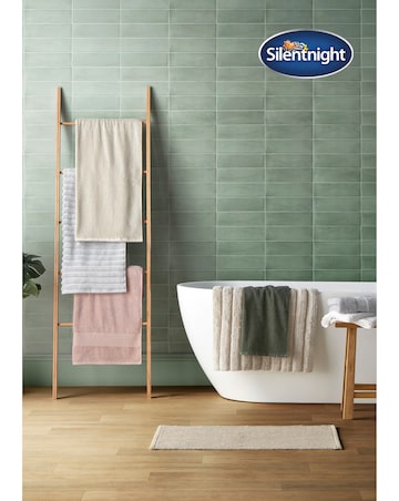 Silentnight Ribbed Cotton Towels Packs of 2