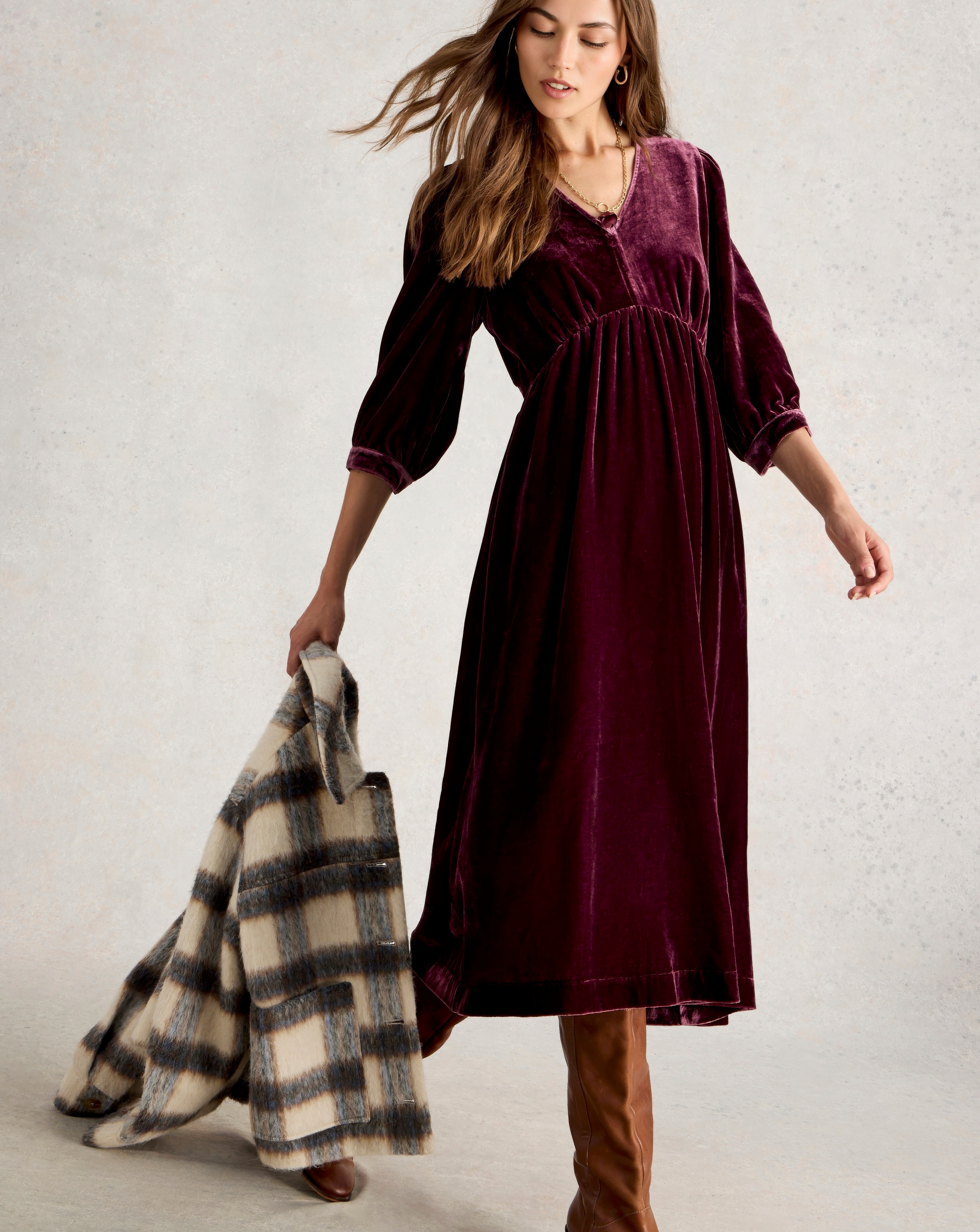 White Stuff Lucy Velvet Dress | Ambrose Wilson