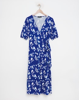Soft Touch Jersey Wrap Midi Dress