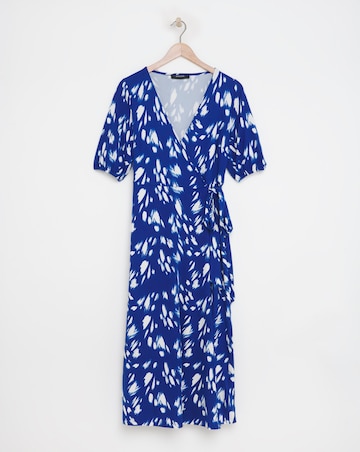 Soft Touch Jersey Wrap Midi Dress