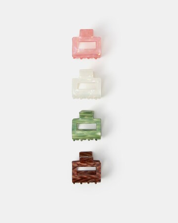 Accessorize 4pk Square Claw Clips