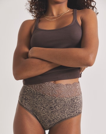 Pretty Secrets (5 Pack) Lace Top Full Fit Knickers