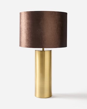 Sadie Gold and Chocolate Velvet Table Lamp