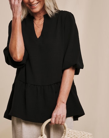 Julipa Notch Neck Blouse