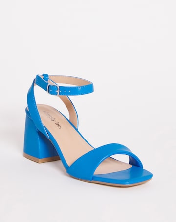 Rimini Barely There Block Heeled Sandals - Extra Wide Fit (EEE)