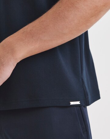 Folio Cotton Rich Revere Smart Interlock Polo- Navy