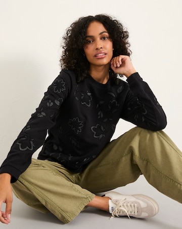 Fatface Embroidered Crew Sweat