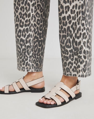 Marita Gladiator Flat Sandals - Wide Fit (E)