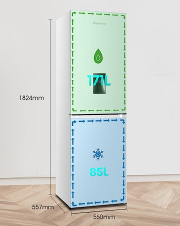 Fridgemaster MC55251DE Fridge Freezer White