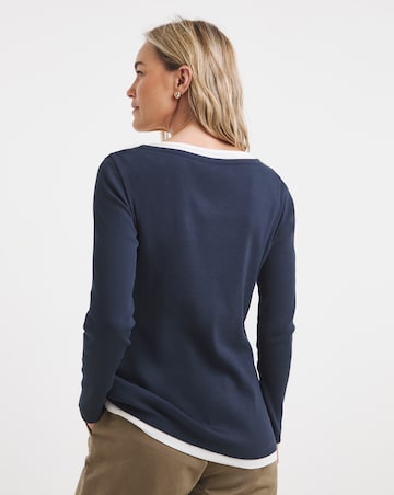 Layered Henley Top