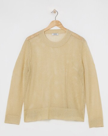 Gold Glitter Hole Knit Jumper