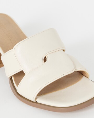 Raye Low Block Heel Woven Mules - Wide Fit (E)