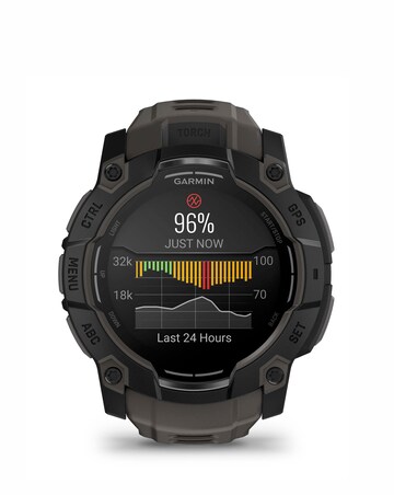 Garmin Instinct 3 50mm Smart Watch - Black/Charcoal