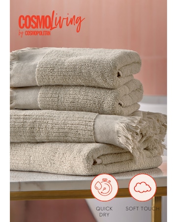 Cosmo Textured Cotton Pack of 2 Towels