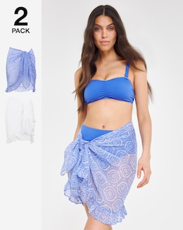 2 Pack Value Beach Sarongs