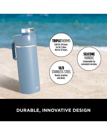 Ninja Thirsti Carbonated 20oz Bottle with Carbonation Lid in Blue