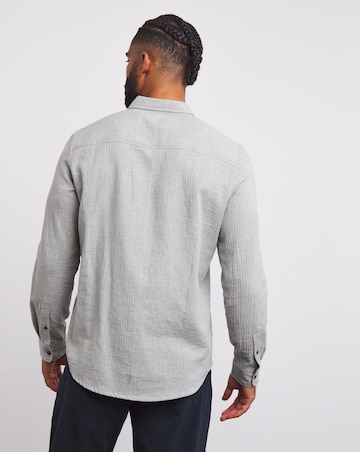 Long Sleeve Textured Shirt