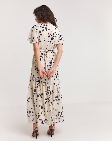 Joanna Hope Spot Wrap Maxi Dress
