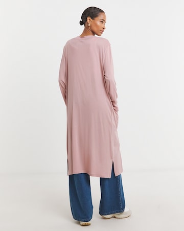 Rose Longline Pocket Cardigan