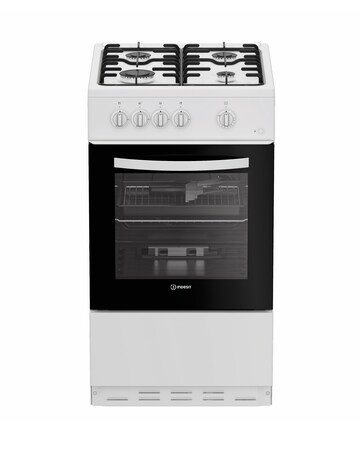 Indesit I5G1KMW 50cm Gas Single Cooker - White + installation