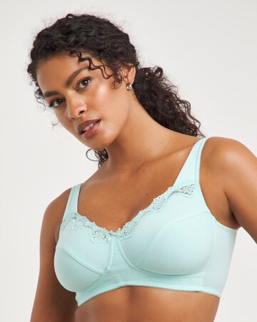 Pretty Secrets Sarah 2 Pack Pink/Aqua Full Cup Non Wired Bras B-G