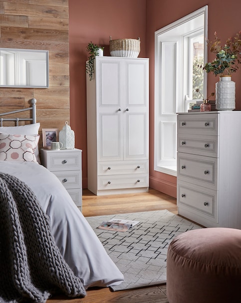 Richmond Ready Assembled 2 Door 2 Drawer Wardrobe