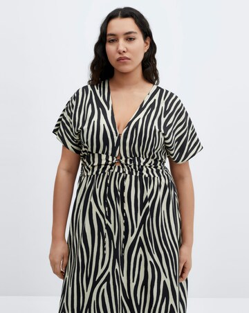 Mango Coloma Zebra Print Maxi dress