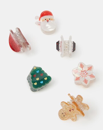 Accessorize Mini Christmas Claw Clips