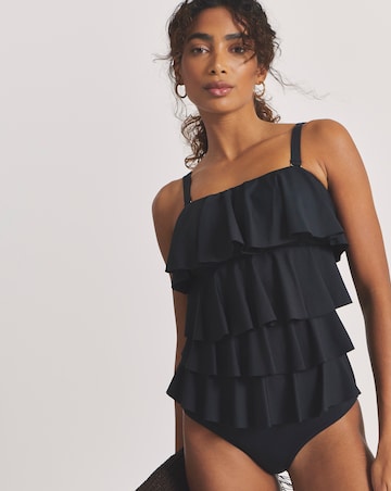 MAGISCULPT Bandeau Ruffle 360 Degree Shaping Swimsuit