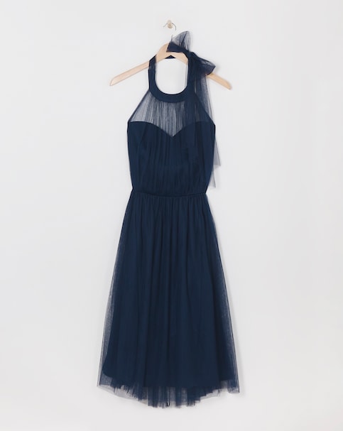 Little Mistress Halter Neck Tulle Occasion Dress