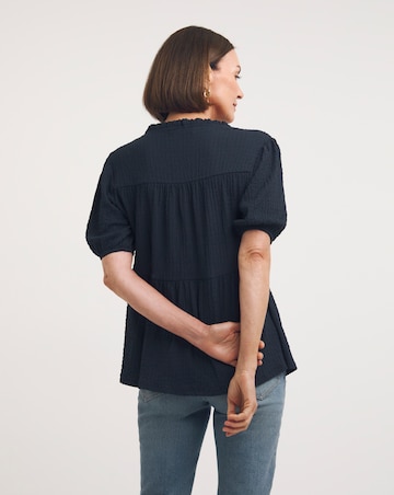 Crinkle Tiered Top