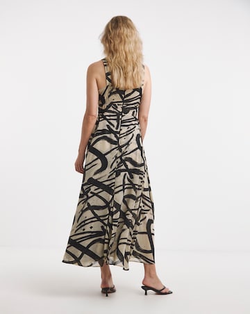 Religion Hand Painted Halter Maxi Dress