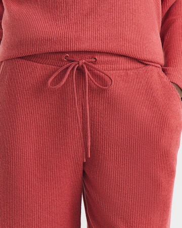 Soft Touch Ribbed Wide Leg Joggers