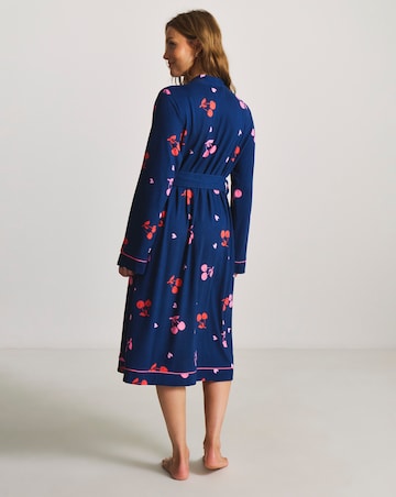 Pretty Secrets Supersoft Dressing Gown Cherry Print
