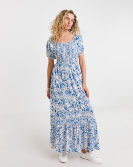 Joe Browns Daisy Day Shirred Jersey Maxi Dress
